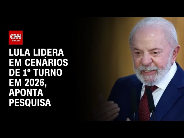 Atlas/Bloomberg: Lula aparece à frente em cenários de 1º turno em 2026 | LIVE CNN