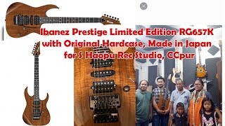 Video thumbnail for Ibanez Prestige Limited Edition RG657K with Original Hardcase Made in Japan | for S Haopu Rec Studio by David Kakap