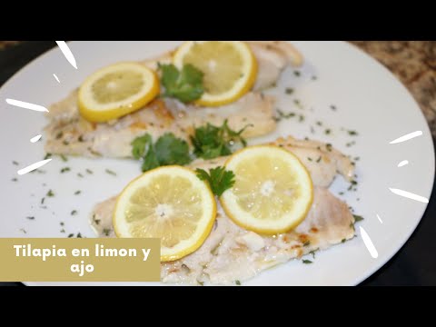 Tilapia en limon y ajo | Pescado al horno| Ros Emely