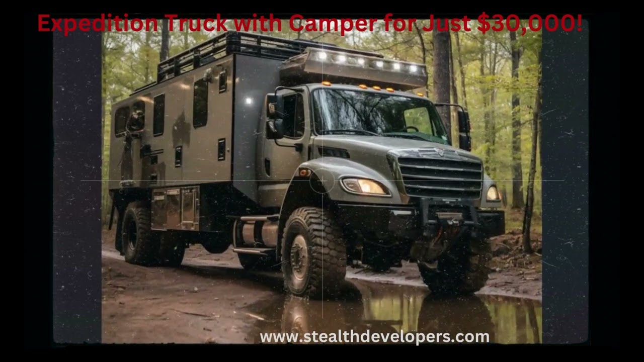 Get an Exciting Camper Freightliner Expedition Truck with Camper for Just $30,000!