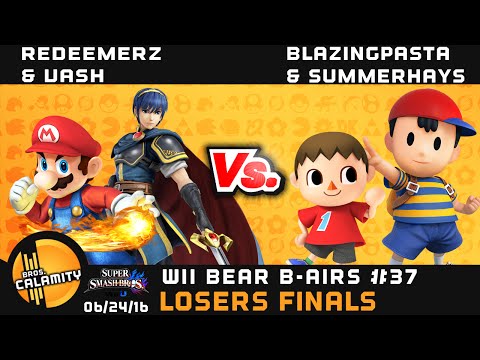 WBB #37 | BlazingPasta & Summerhays vs RedeemerZ & Vash - Losers Finals - Smash Wii U