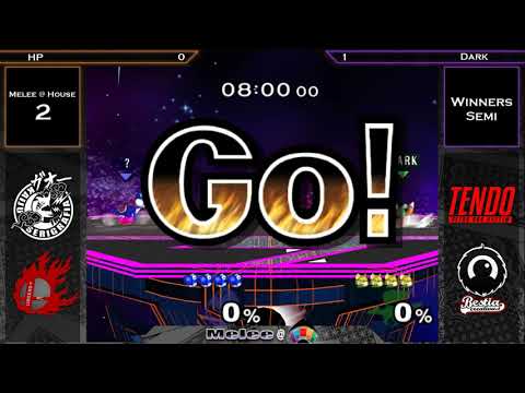 Melee @ House #2 SSBM - HP (Yoshi) vs Dark (Fox) - Winners Semi