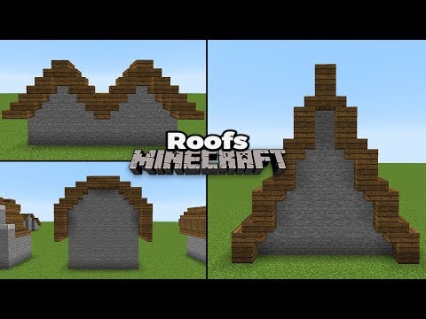 MINECRAFT 1.14 ROOF GUIDE : How to build 30+ Roofs
