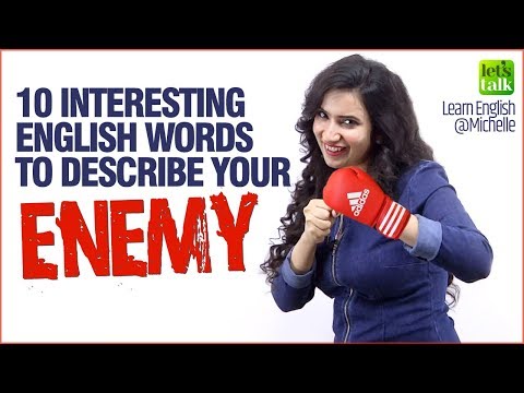 10 Interesting Words & Phrases To Describe Your Enemy  | English Speaking Lesson | Improve English