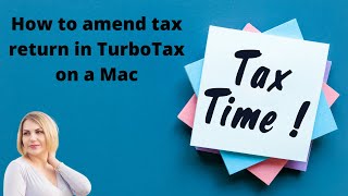 How to Amend 2019 return on a MAC using TurboTax .Step by step.