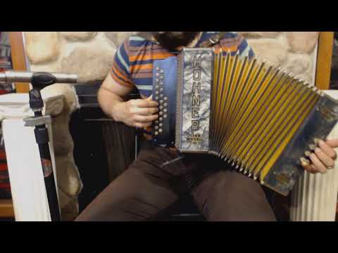 3265 - Blue Hohner Club Model IV Button Accordion BbEb $499