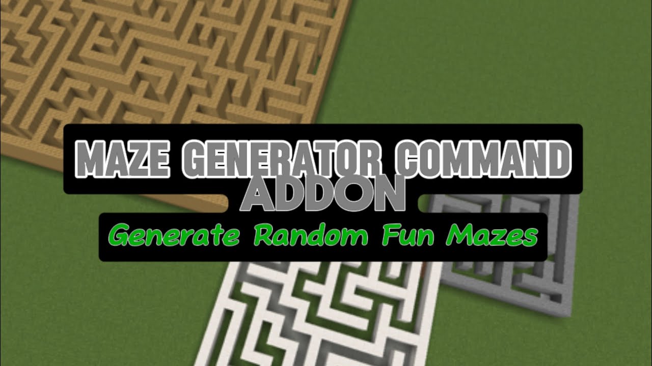 Maze Generator Addon for Minecraft