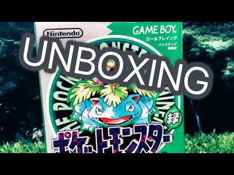 Unboxing a Japanese copy of Pokémon Green