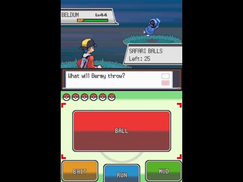 [Nintendo DS] Pokémon SoulSilver Walkthrough [55] - Safari Zone Peak Object Pokémon Including Beldum