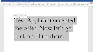 Step 3 Selecting and Hiring Applicant