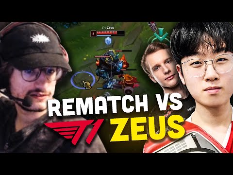 THE REMATCH AGAINST T1 ZEUS!!