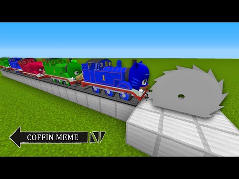 TRAPS FOR PJMASKS Thomas Tank Engine.EXE in Minecraft - Coffin Meme