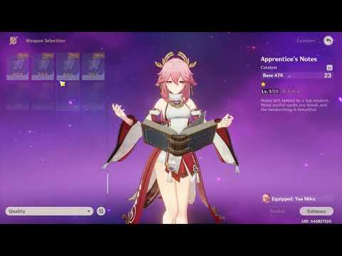 Yae Miko C0 to C6 Raw Damage Comparison