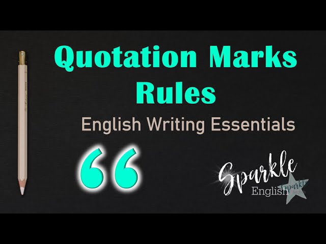 Video pronuncia di quotation mark in Inglese Video pronuncia di quotation mark in Inglese