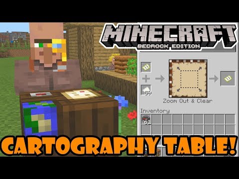 Minecraft 1.11.0.1 Beta - How to Use The Cartography Table