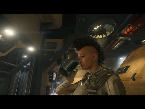 Caffè a Lorville -- Americano? Expresso? Mocha? Latte? or B...Blood? I Star Citizen Coffee 3.18 I 4k