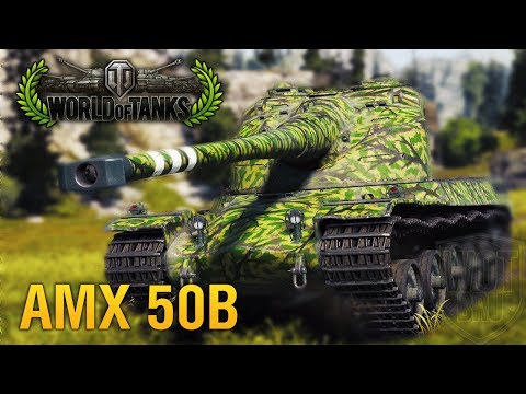 World of Tanks - AMX 50B - 1vs4 - 9 Kills - 11K Damage [Replay|HD]