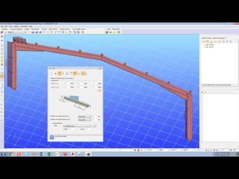 2D Steel Portal Frame in Consteel Full tutorial