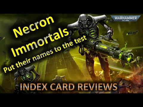 Necron Immortal Combos in 10th Ed: Warhammer 40K Index Card review