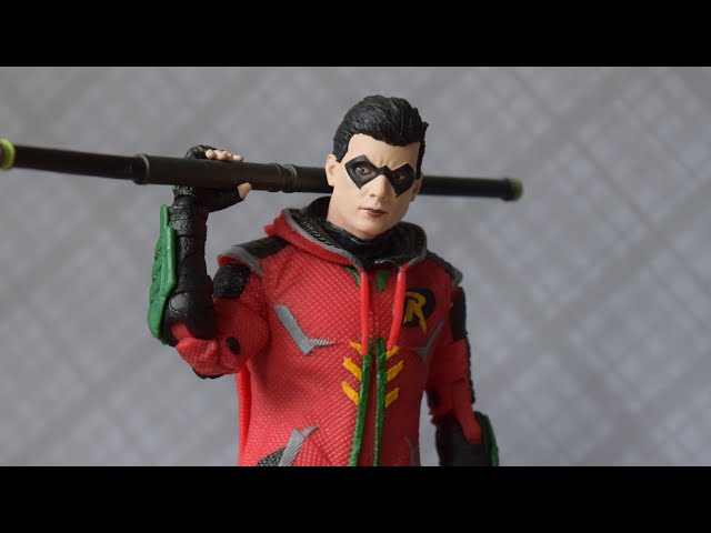 Vídeo relacionado con McFarlane Toys DC Gaming - Figura de acción de Robin de 7 Pulgadas con 22 Partes móviles, Figura Coleccionable de DC Gotham Knights con Base de Soporte y Tarjeta de Personaje Coleccionable única, a