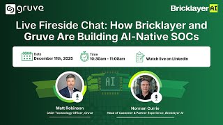 Building the AI-Native SOC: Agentic Cybersecurity with Gruve x Bricklayer