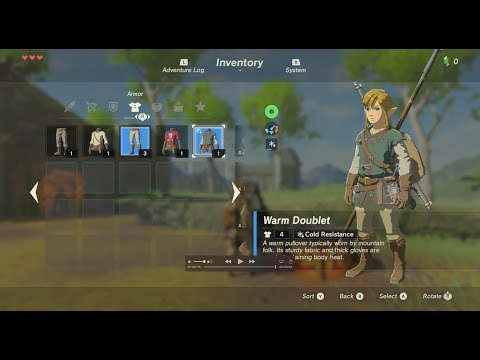 Zelda: Breath of the Wild - Obtaining the Warm Doublet