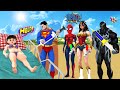 Scary Teacher 3D Vs Squid Game Superhero Saves Bikini Girl With His Own Power 5 Times Challenge