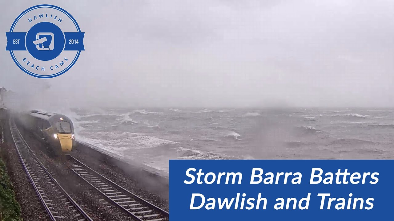 Storm Barra hits Dawlish and GWR's train service hard