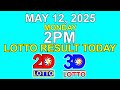 2pm Draw Lotto Result Today May 12 2025 PCSO 2D 3D Lotto