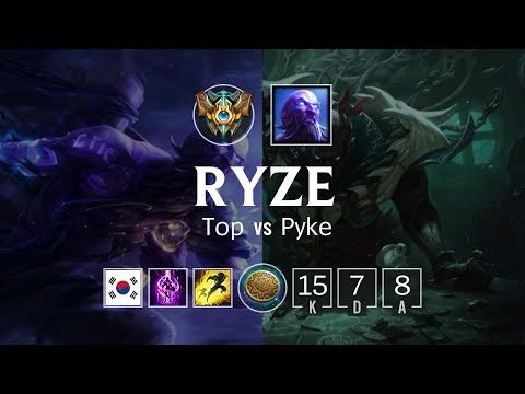 Ryze Top vs Pyke - KR Challenger Patch 8.23