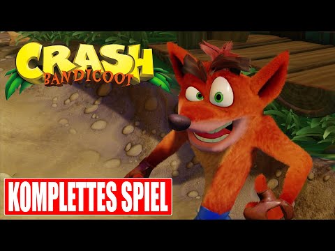 CRASH BANDICOOT Gameplay German Part 1 FULL GAME Walkthrough Deutsch ohne Kommentar