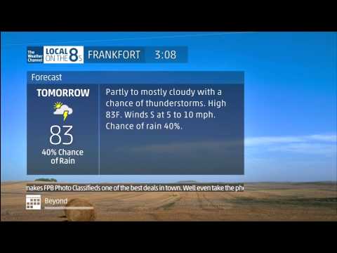 The Weather Channel - Frankfort, KY HD Local Forecast - 5/28/2015 3:08pm - HiRAD Outage (CC absent)