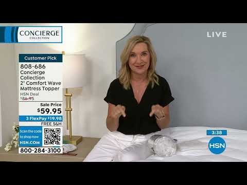 Concierge Collection 2" Comfort Wave Mattress Topper