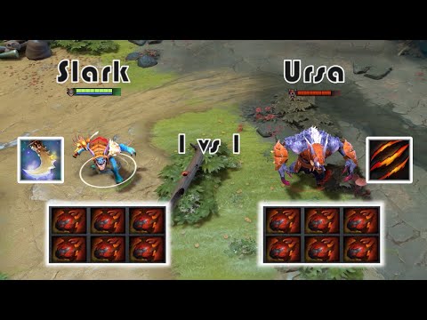 Slark vs Ursa | Same items | 1 vs 1 Battle 😱😱 | Who win?