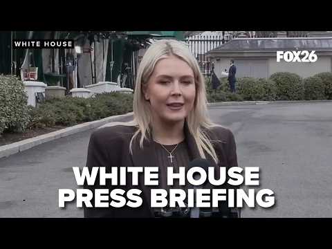 White House Press Secretary Karoline Leavitt briefs the media on Friday, March 6, 2026