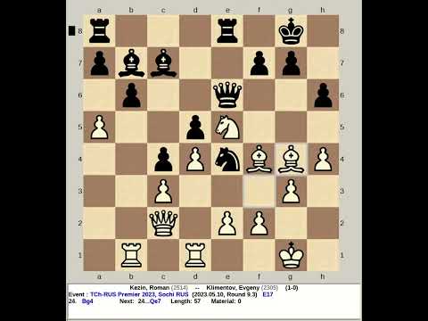 Kezin, Roman vs Klimentov, Evgeny | Russian Team Chess Championship Premier 2023