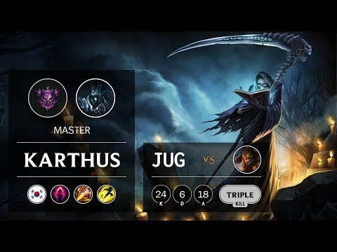 Karthus Jungle vs Jarvan IV - KR Master Patch 9.6
