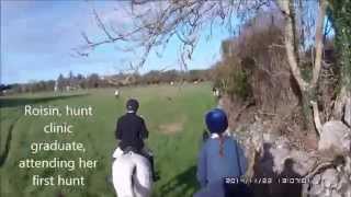 preview picture of video '(Foxhunting in Galway, Ireland) Roisin's first hunt November 2014'