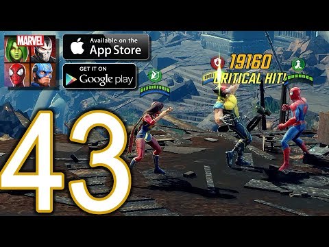 MARVEL Strike Force Heroes Android iOS Walkthrough - Part 43 - Campaign: The Nexus Chapter 7