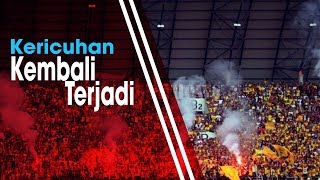 Suporter Kembali Buat Kericuhan ketika Laga Sriwijaya FC Vs PSMS Medan Sedang Berjalan