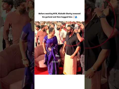 Rishabh Shetty meet to NTR🫂#youtube #love #explore #viral #shorts