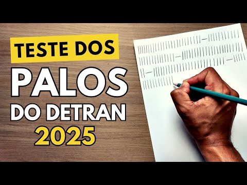 PSICOTECNICO DO DETRAN 2025 - Como Passar no Teste Palográfico 2025