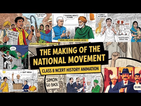 The Making of the National Movement | Class 8 History NCERT | EXPLAINER Whiteboard Animation