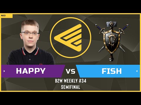 WC3 - B2W Weekly Cup #34 - Semifinal: [UD] Happy vs. Fish [HU]