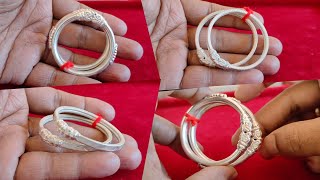 latest Silver baby kada designs with weight and price/silver bangles for kids with price