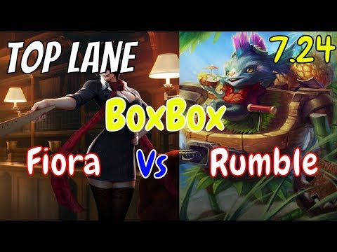 BOXBOX Fiora vs Rumble Top Stream Gameplay Season 8