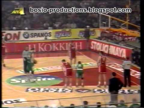 Olympiakos vs PAO 67-65 Greek League 1998 Full Game