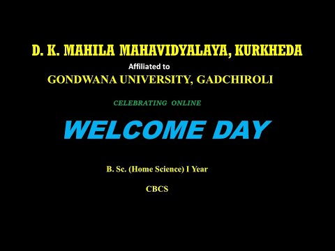 Welcome\'s to B.Sc. lst year Students@D.K.M.College