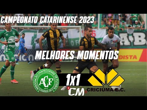 CHAPECOENSE 1 X 1 CRICIÚMA I GOLS DO JOGO I 3ª RODADA DO CAMPEONATO CATARINENSE 2023