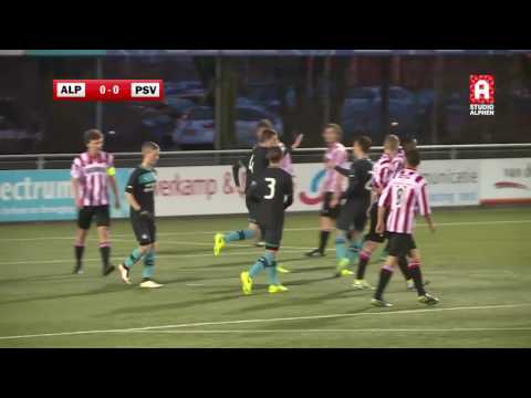 Koen Oostenbrink doelpunt Alphense Boys o17 - PSV o17